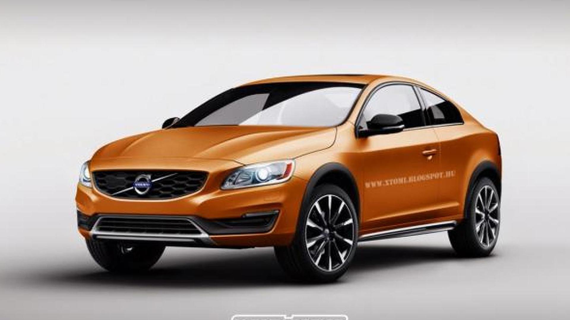 Volvo S60 Cross Country rendered as a twodoor coupe